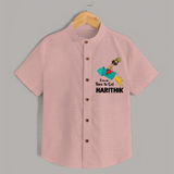 Ravan Time To Go Dussehra Shirt - PEACH - 0 - 6 Months Old (Chest 23")