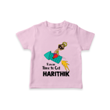 Ravan Time To Go Dussehra T shirt - BABY PINK - 0-5 Months Old (Chest 17")