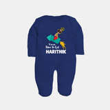 Ravan Time To Go Dussehra Fullbody suit - NAVY BLUE - New Born (Chest 7.5")