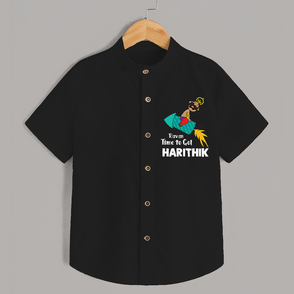 Ravan Time To Go Dussehra Shirt - BLACK - 0 - 6 Months Old (Chest 23")