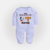 Ravan Better Luck Next Time Dussehra Fullbody suit - BABY BLUE - New Born (Chest 7.5")