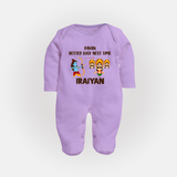 Ravan Better Luck Next Time Dussehra Fullbody suit - LILAC - New Born (Chest 7.5")