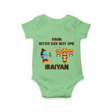 Ravan Better Luck Next Time Dussehra Romper - GREEN - New Born (Chest 14")