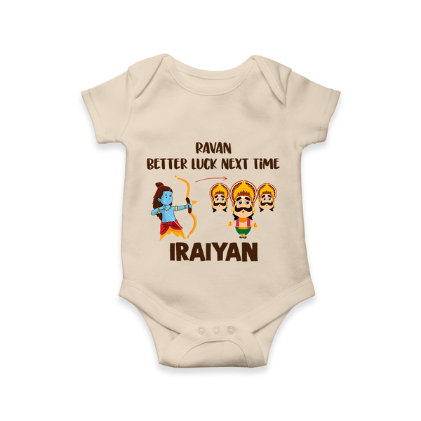 Ravan Better Luck Next Time Dussehra Romper - IVORY - New Born (Chest 14")