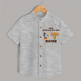 Ravan Better Luck Next Time Dussehra Shirt - GREY - 0 - 6 Months Old (Chest 23")