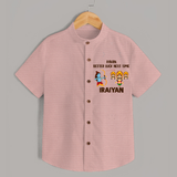 Ravan Better Luck Next Time Dussehra Shirt - PEACH - 0 - 6 Months Old (Chest 23")