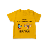 Ravan Better Luck Next Time Dussehra T shirt - CHROME YELLOW - 0-5 Months Old (Chest 17")