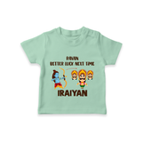 Ravan Better Luck Next Time Dussehra T shirt - MINT GREEN - 0-5 Months Old (Chest 17")