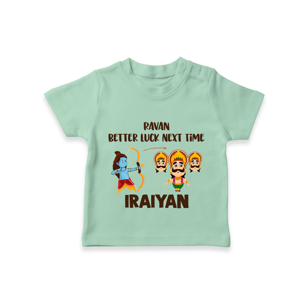 Ravan Better Luck Next Time Dussehra T shirt - MINT GREEN - 0-5 Months Old (Chest 17")