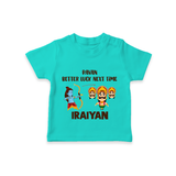 Ravan Better Luck Next Time Dussehra T shirt - TEAL - 0-5 Months Old (Chest 17")