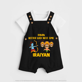 Ravan Better Luck Next Time Dussehra Dungaree - BLACK - 0 - 5 Months Old (Chest 18")