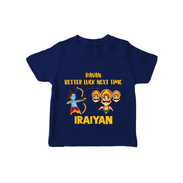 Ravan Better Luck Next Time Dussehra T shirt - NAVY BLUE - 0-5 Months Old (Chest 17")
