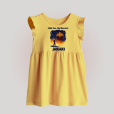 Little Ram Big Dhamaka Dussehra Baby Frock - PASTEL YELLOW - 0 - 3 Months Old (Chest 17")