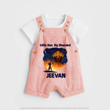 Little Ram Big Dhamaka Dussehra Dungaree - PEACH - 0 - 5 Months Old (Chest 18")