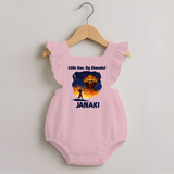 Little Ram Big Dhamaka Dussehra Romper Frock - BABY PINK - 0 - 3 Months Old (Chest 19")