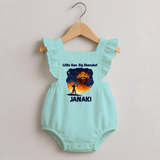 Little Ram Big Dhamaka Dussehra Romper Frock - MINT GREEN - 0 - 3 Months Old (Chest 19")