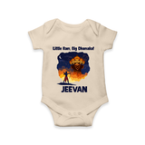 Little Ram Big Dhamaka Dussehra Romper - IVORY - New Born (Chest 14")