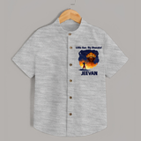 Little Ram Big Dhamaka Dussehra Shirt - GREY - 0 - 6 Months Old (Chest 23")