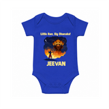 Little Ram Big Dhamaka Dussehra Romper - COBALT BLUE - New Born (Chest 14")