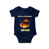 Little Ram Big Dhamaka Dussehra Romper - NAVY BLUE - New Born (Chest 14")