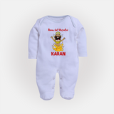Ravan Defeat Celebration Dussehra Fullbody suit - BABY BLUE - New Born (Chest 7.5")