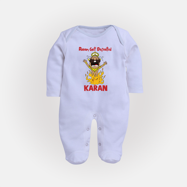 Ravan Defeat Celebration Dussehra Fullbody suit - BABY BLUE - New Born (Chest 7.5")
