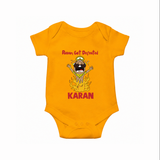 Ravan Defeat Celebration Dussehra Romper - CHROME YELLOW - New Born (Chest 14")