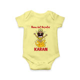 Ravan Defeat Celebration Dussehra Romper - PASTEL YELLOW - New Born (Chest 14")