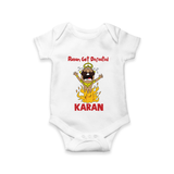 Ravan Defeat Celebration Dussehra Romper - WHITE - New Born (Chest 14")