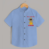 Ravan Defeat Celebration Dussehra Shirt - SKY BLUE - 0 - 6 Months Old (Chest 23")