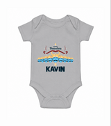 Dussehra Victory Celebration Romper - GREY - New Born (Chest 14")
