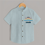 Dussehra Victory Celebration Shirt - ARCTIC BLUE - 0 - 6 Months Old (Chest 23")