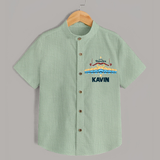 Dussehra Victory Celebration Shirt - MINT GREEN - 0 - 6 Months Old (Chest 23")