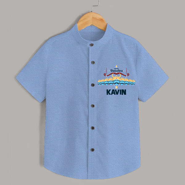 Dussehra Victory Celebration Shirt - SKY BLUE - 0 - 6 Months Old (Chest 23")