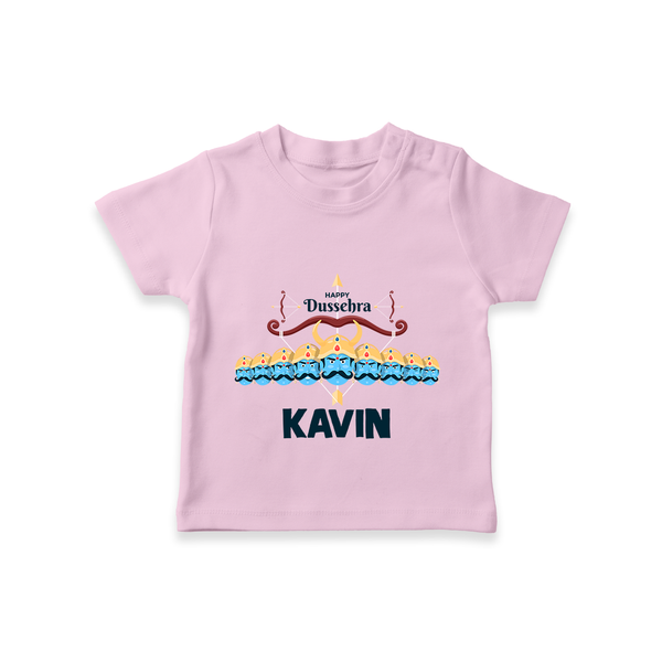 Dussehra Victory Celebration T shirt - BABY PINK - 0-5 Months Old (Chest 17")