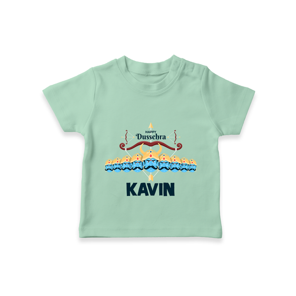 Dussehra Victory Celebration T shirt - MINT GREEN - 0-5 Months Old (Chest 17")
