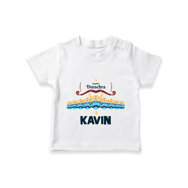 Dussehra Victory Celebration T shirt - WHITE - 0-5 Months Old (Chest 17")