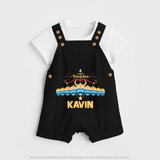 Dussehra Victory Celebration Dungaree - BLACK - 0 - 5 Months Old (Chest 18")