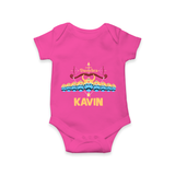 Dussehra Victory Celebration Romper - HOT PINK - New Born (Chest 14")