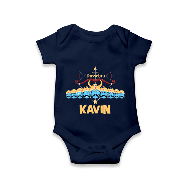 Dussehra Victory Celebration Romper - NAVY BLUE - New Born (Chest 14")