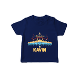 Dussehra Victory Celebration T shirt - NAVY BLUE - 0-5 Months Old (Chest 17")