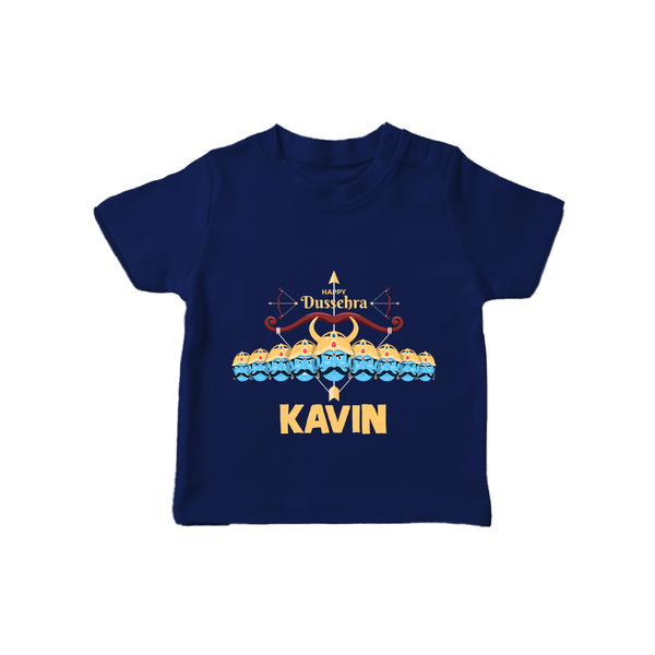 Dussehra Victory Celebration T shirt - NAVY BLUE - 0-5 Months Old (Chest 17")