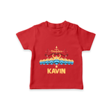 Dussehra Victory Celebration T shirt - RED - 0-5 Months Old (Chest 17")