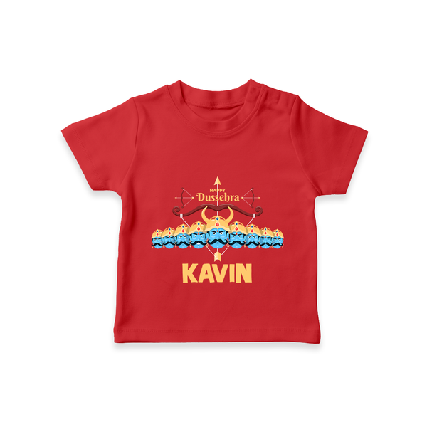 Dussehra Victory Celebration T shirt - RED - 0-5 Months Old (Chest 17")