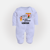 Ravan Ten Heads Triumph Dussehra Fullbody suit - BABY BLUE - New Born (Chest 7.5")