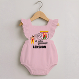 Ravan Ten Heads Triumph Dussehra Romper Frock - BABY PINK - 0 - 3 Months Old (Chest 19")