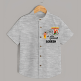 Ravan Ten Heads Triumph Dussehra Shirt - GREY - 0 - 6 Months Old (Chest 23")