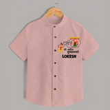 Ravan Ten Heads Triumph Dussehra Shirt - PEACH - 0 - 6 Months Old (Chest 23")
