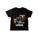 Ravan Ten Heads Triumph Dussehra T shirt - BLACK - 0-5 Months Old (Chest 17")