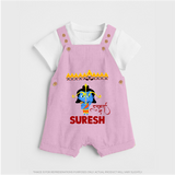 Ram Ravan Battle Story Dungaree - BABY PINK - 0 - 5 Months Old (Chest 18")